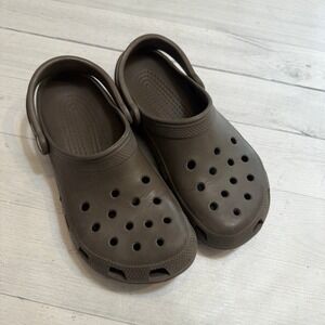 Crocs adult unisex clogs slip on shoes brown mens 6/womens‎ 8